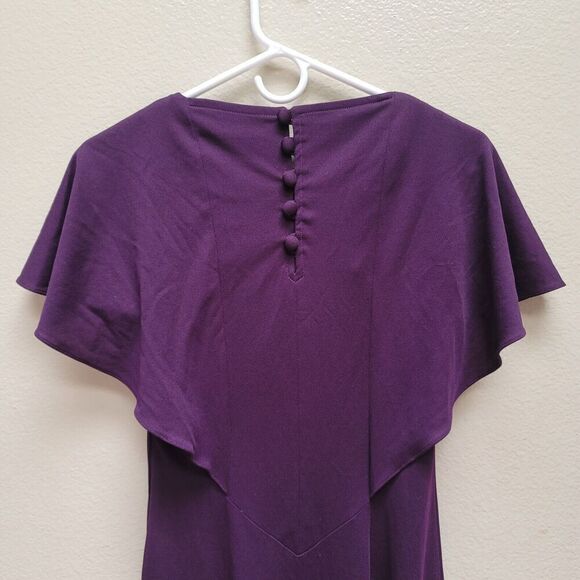 Vintage Ursula of Switzerland Womens Size 9/10 Purple Fancy Maxi Dress - Picture 6 of 8